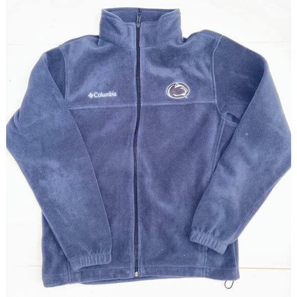 Columbia Penn state Nittany Lions NCAA fleece medium zip up navy - Picture 1 of 3